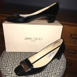 Size 9 Jimmy Choo patent leather black heels